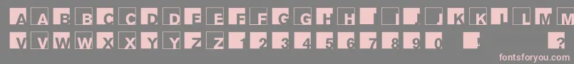 AbclogosxyzBold Font – Pink Fonts on Gray Background