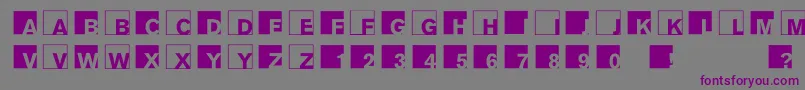 AbclogosxyzBold Font – Purple Fonts on Gray Background