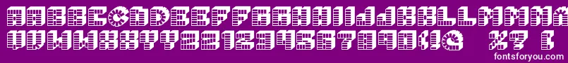 Police PezFont – polices blanches sur fond violet