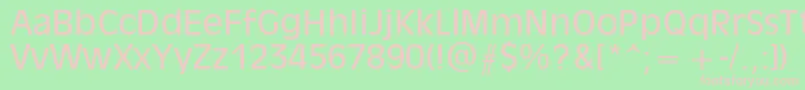 AntiqueOlive Font – Pink Fonts on Green Background