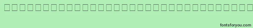 TransformersHollowNormal Font – Black Fonts on Green Background
