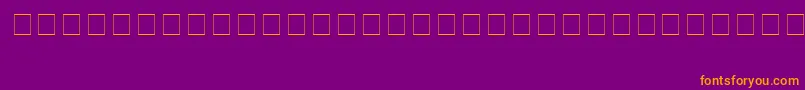TransformersHollowNormal-Schriftart – Orangefarbene Schriften auf violettem Hintergrund
