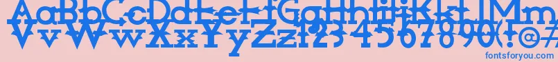 More about Amorphic Font Amorphic Font – Blue Fonts on Pink Background
