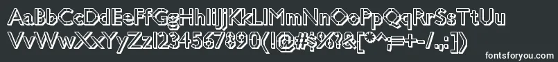 JillicanwarthreedRegular Font – White Fonts on Black Background