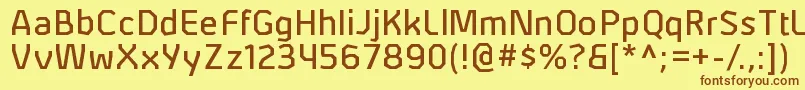 AlphiirgRegular Font – Brown Fonts on Yellow Background