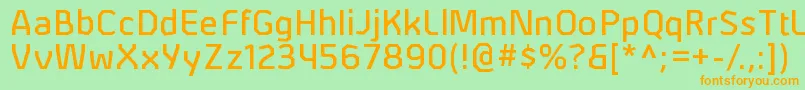 AlphiirgRegular Font – Orange Fonts on Green Background