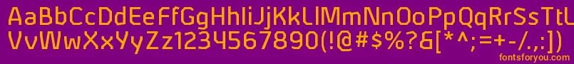 AlphiirgRegular Font – Orange Fonts on Purple Background