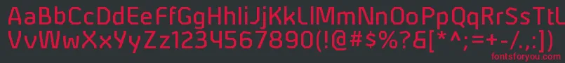 AlphiirgRegular Font – Red Fonts on Black Background