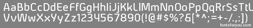 フォントAlphiirgRegular – 灰色の背景に白い文字