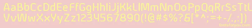 AlphiirgRegular Font – Yellow Fonts on Pink Background