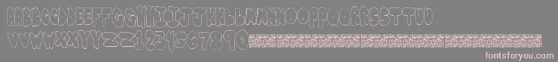 Bubbleyums Font – Pink Fonts on Gray Background