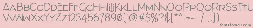 ArchitectsDraftBold Font – Gray Fonts on Pink Background