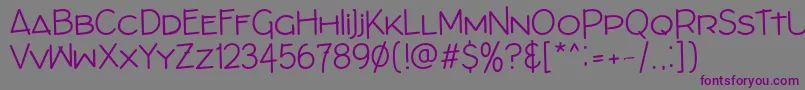 ArchitectsDraftBold Font – Purple Fonts on Gray Background