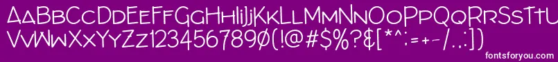 ArchitectsDraftBold-fontti – valkoiset fontit violetilla taustalla