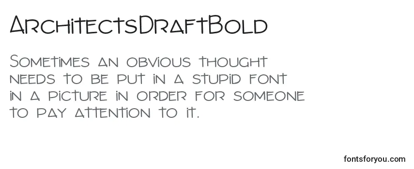 ArchitectsDraftBold (109441) Font