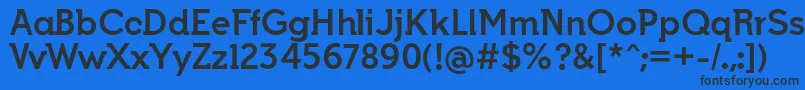IndultaSemiserifBoldffp Font – Black Fonts on Blue Background