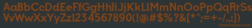 IndultaSemiserifBoldffp Font – Brown Fonts on Black Background