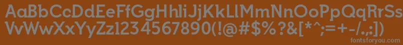 Шрифт IndultaSemiserifBoldffp – серые шрифты на коричневом фоне