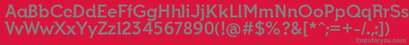 IndultaSemiserifBoldffp Font – Gray Fonts on Red Background