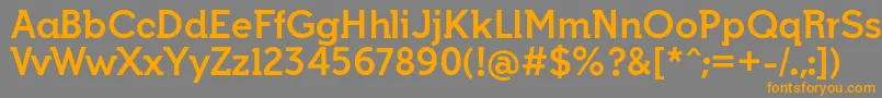 IndultaSemiserifBoldffp Font – Orange Fonts on Gray Background