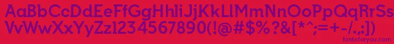 IndultaSemiserifBoldffp Font – Purple Fonts on Red Background