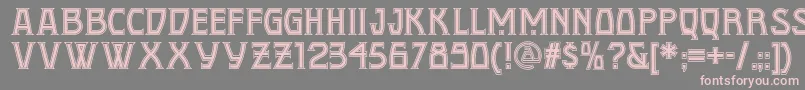 Conquistadormannf Font – Pink Fonts on Gray Background