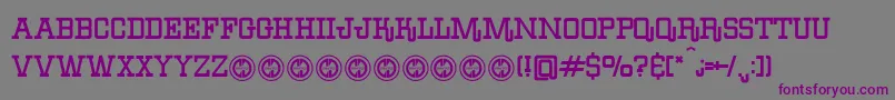 BoileddenimFfp Font – Purple Fonts on Gray Background