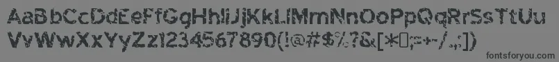 HighwaytoheckRegular-Schriftart – Schwarze Schriften auf grauem Hintergrund