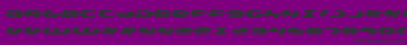 Kubrickli Font – Black Fonts on Purple Background