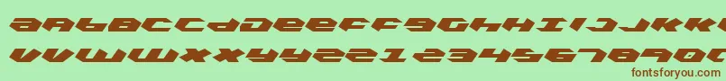 Kubrickli Font – Brown Fonts on Green Background