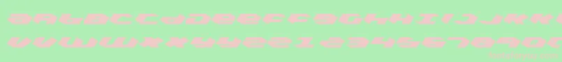 Kubrickli-Schriftart – Rosa Schriften auf grünem Hintergrund