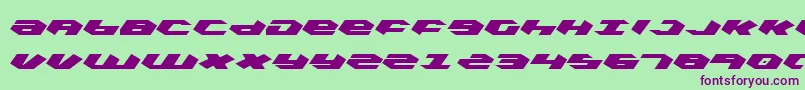 Kubrickli Font – Purple Fonts on Green Background