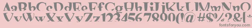MashyShonaフォントについての詳細 フォントMashyShona – ピンクの背景に灰色の文字