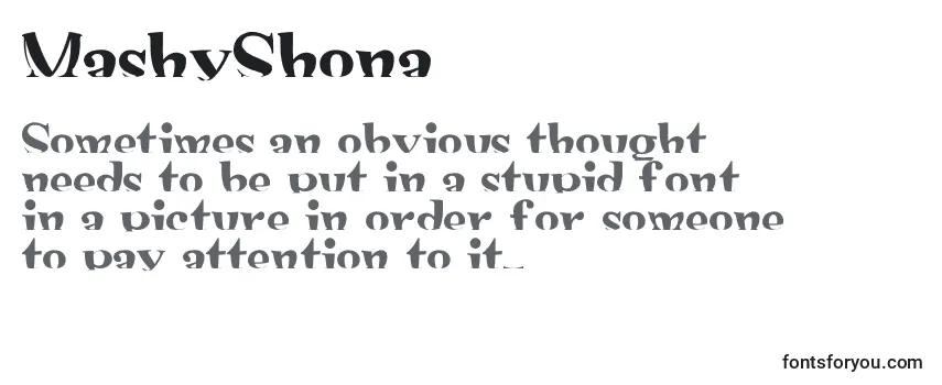 Review of the MashyShona Font