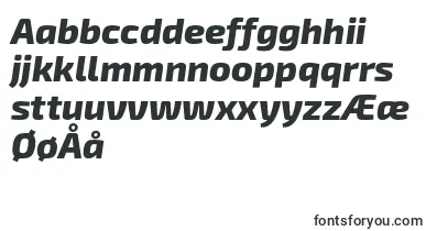 Exo2Extrabolditalic font – danish Fonts