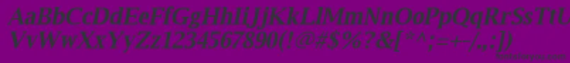 Luxirbi Font – Black Fonts on Purple Background