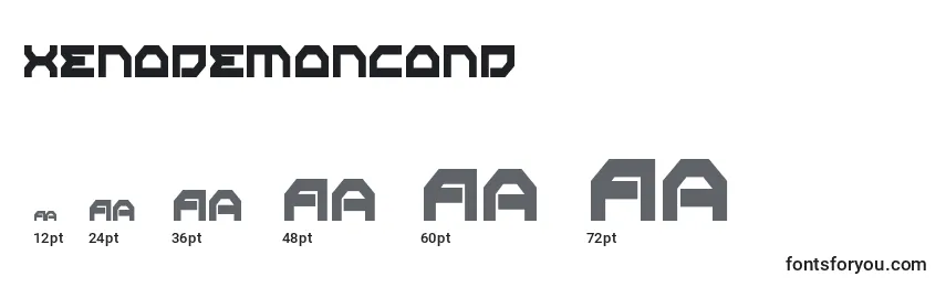 Xenodemoncond Font Sizes