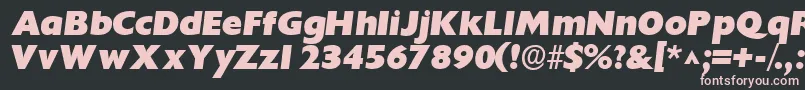 IdiomsskBoldItalic Font – Pink Fonts on Black Background
