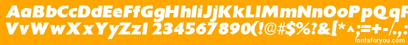 IdiomsskBoldItalic Font – White Fonts on Orange Background