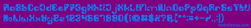 BiologicalBold Font – Blue Fonts on Purple Background