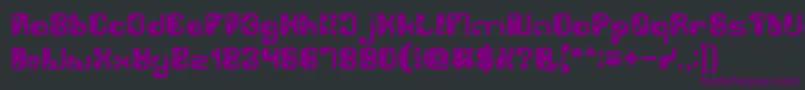 Шрифт BiologicalBold – фиолетовые шрифты на чёрном фоне