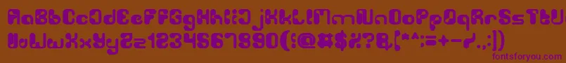 BiologicalBold Font – Purple Fonts on Brown Background