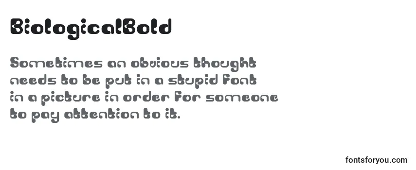 BiologicalBold Font