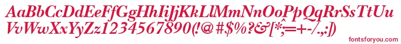 BaskervillenovatwoBolditalic Font – Red Fonts