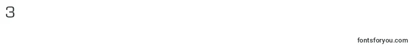 フォントMicrosquareRegular – フォント数字3