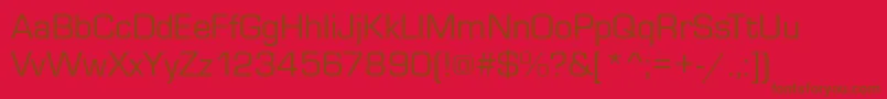 MicrosquareRegular Font – Brown Fonts on Red Background