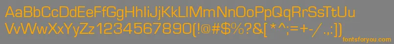 MicrosquareRegular Font – Orange Fonts on Gray Background