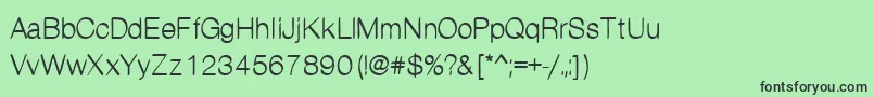 Kanon Font – Black Fonts on Green Background