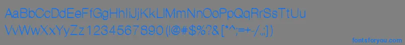 Kanon Font – Blue Fonts on Gray Background