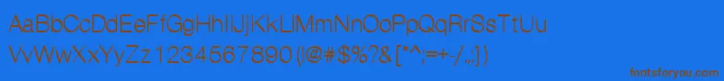 Kanon Font – Brown Fonts on Blue Background